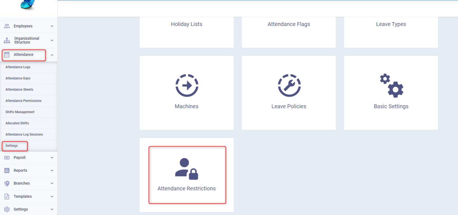Attendance Restrictions Guide - Enerpize Knowledge Base