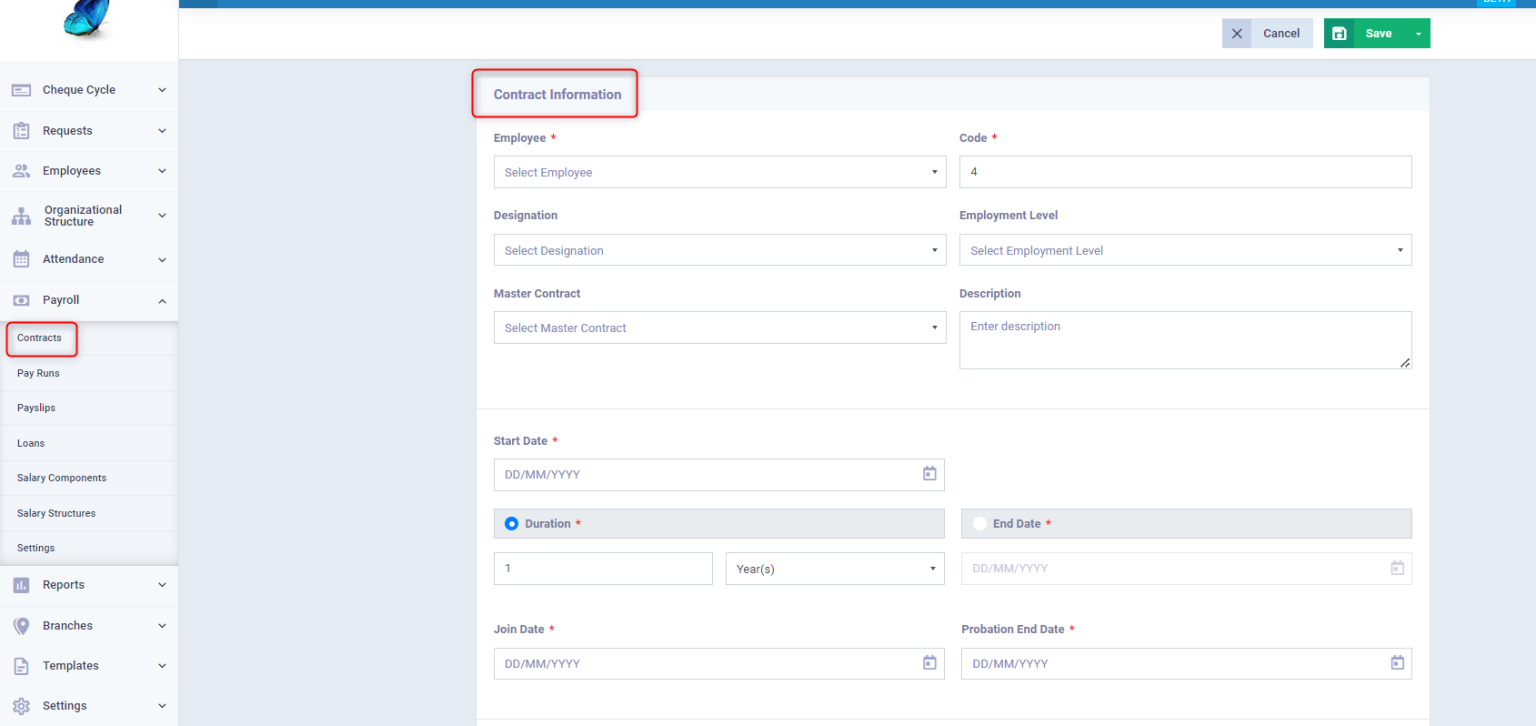 Comprehensive Guide: Creating Employee Contracts - Enerpize Knowledge Base