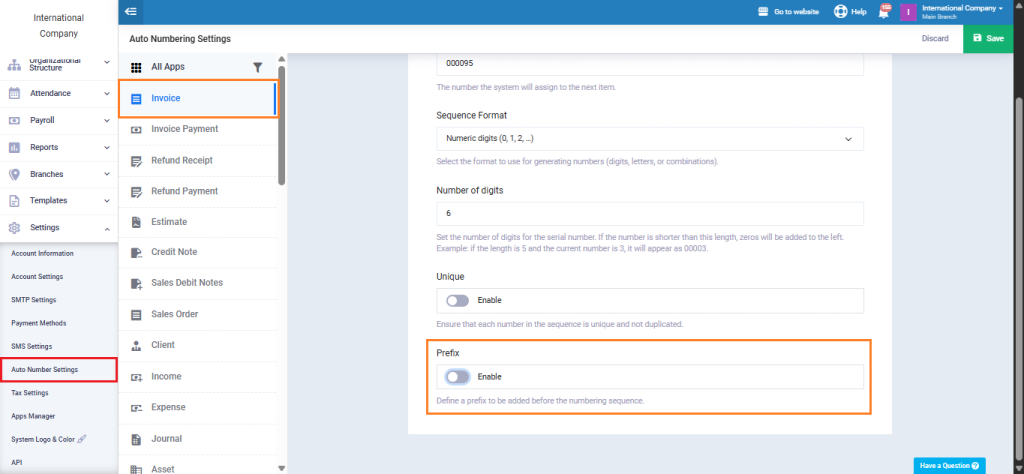 Prefix Button Adding a Prefix to the Auto Numbering - Enerpize Knowledge Base