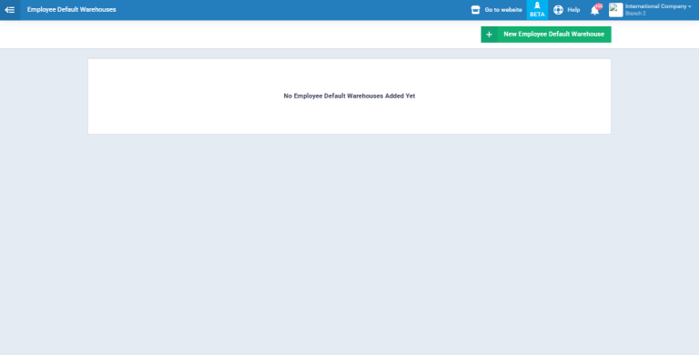 Employees Default Warehouses - Enerpize Knowledge Base