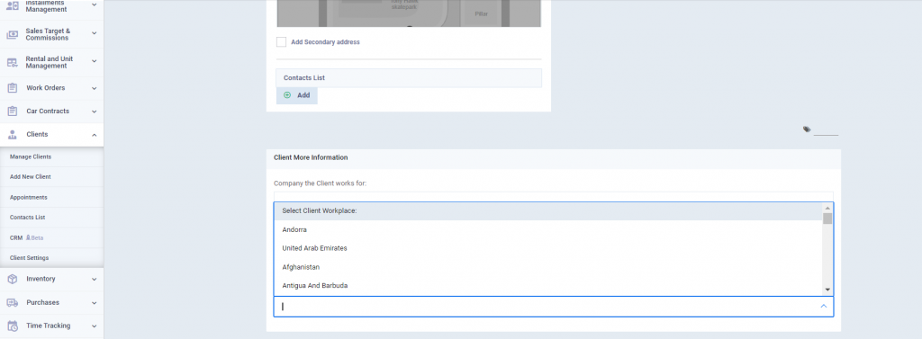 Clients Additional Fields - Enerpize Knowledge Base