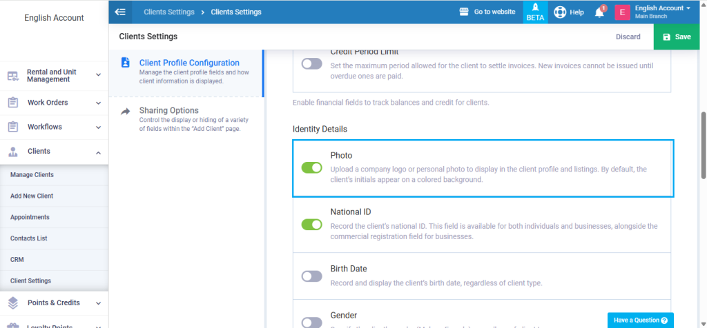 Adding and Showing the Client Logo - Enerpize Knowledge Base
