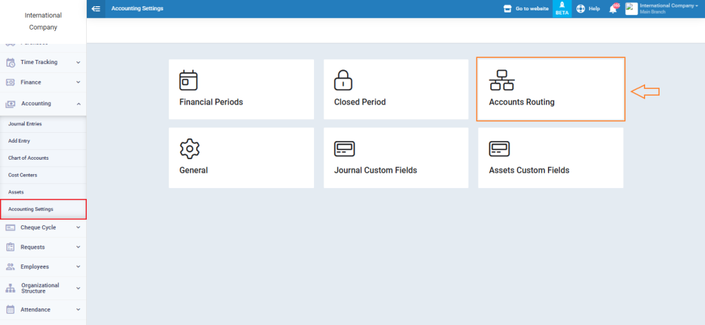 Routing the Purchases Account - Enerpize Knowledge Base