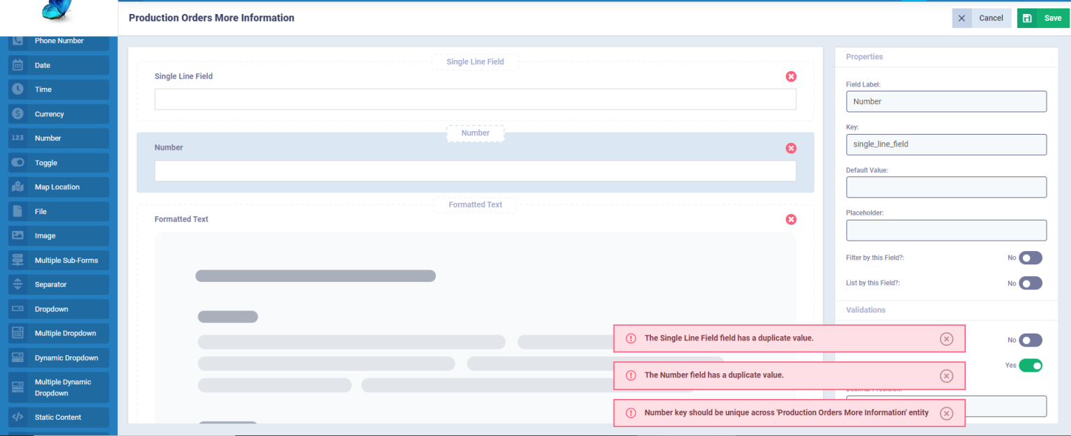 Additional Fields for a Workflow Type - Enerpize Knowledge Base