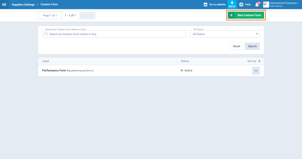 Suppliers Related Forms - Enerpize Knowledge Base