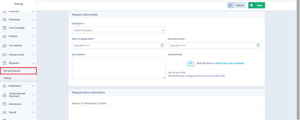 Custom Fields for Requests Types - Enerpize Knowledge Base